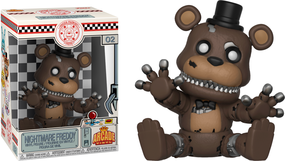 Pop Vinyl Five Nights At Freddy's Freddy Nightmare - Five Nights At Freddy's Vinyl Figure Nightmare Freddy Clipart (961x543), Png Download