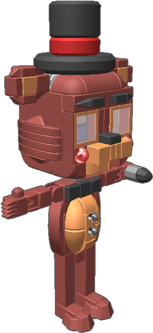 Still Freddy-but Shiny - Cartoon Clipart (768x768), Png Download