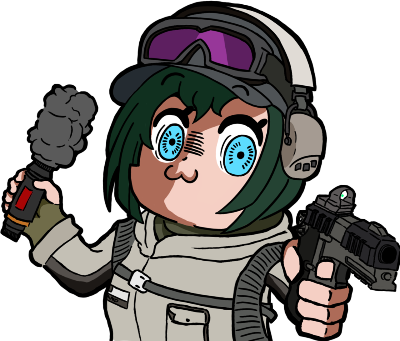 I Drew Ela In The Style Of Pop - Rainbow Six Siege Pop Team Epic Clipart (1280x1091), Png Download