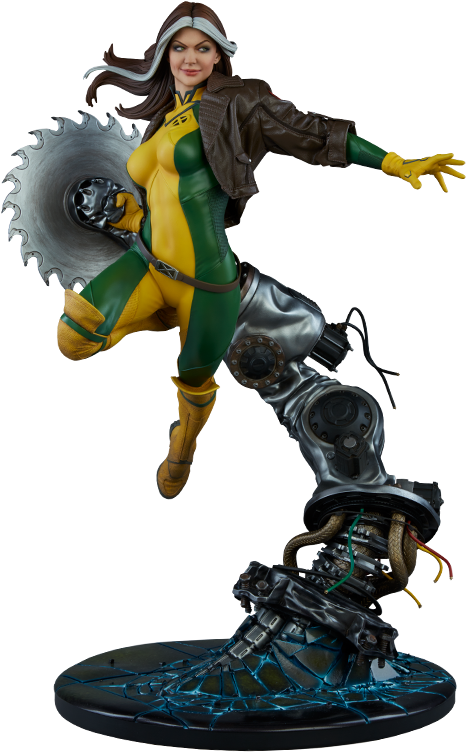 Rogue Maquette By Sideshow Collectibles - Sideshow Collectibles X-men Rogue 22 Inch Maquette Clipart (480x751), Png Download
