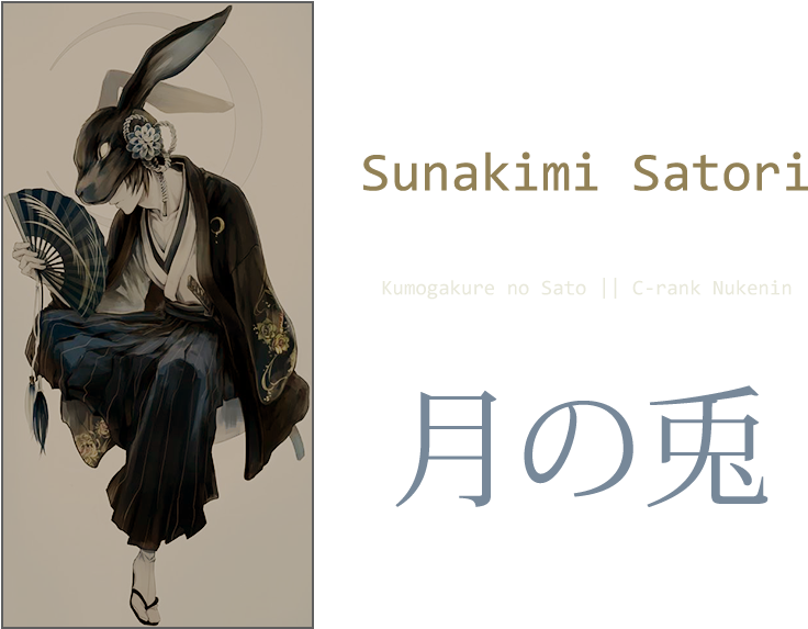 Sunakimi, Satori - Black Rabbit Anime Male Clipart (805x578), Png Download