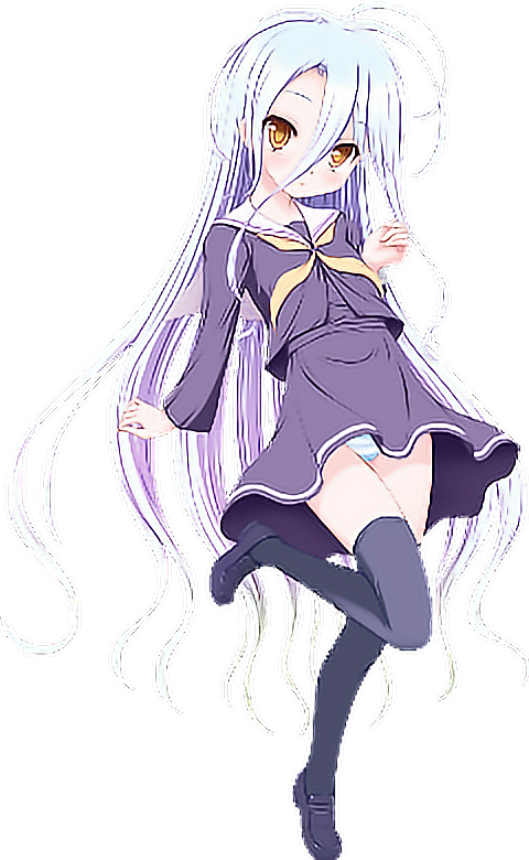 #ngnl #shiro #sora #nogamenolife #animegirl #gamer - Anime Clipart (480x780), Png Download