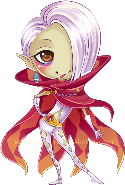 Doodle Of Ghirahim - Cartoon Clipart (600x600), Png Download