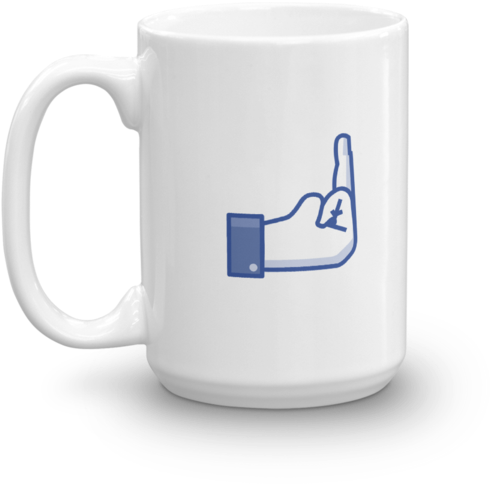 Middle Finger Flip Off Fuck You Coffee Mug - Middle Finger Clipart (600x600), Png Download