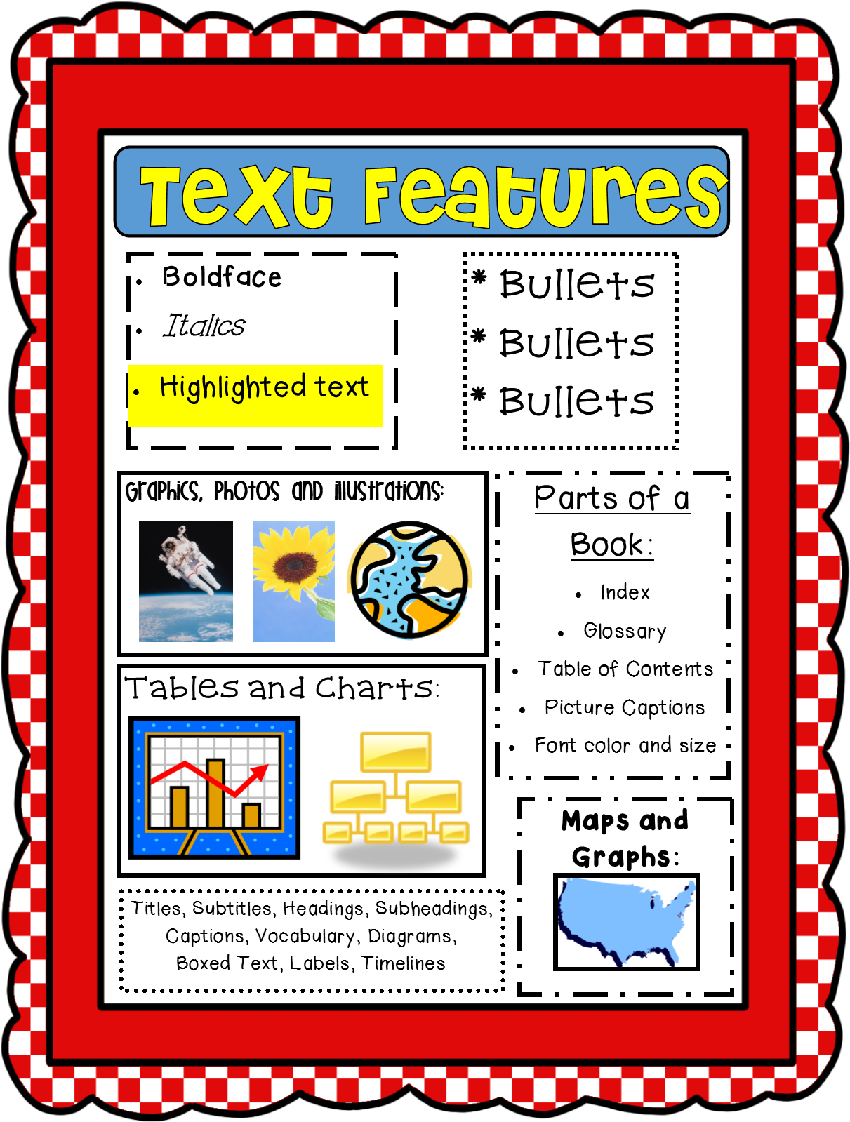 Free Text Features Printable - Table Chart Graph Text Feature Clipart (1300x1694), Png Download