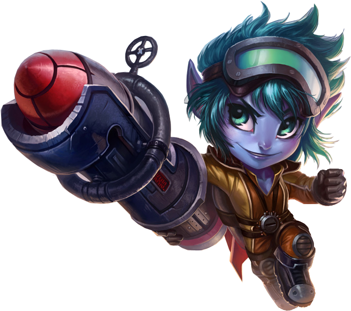 Rocketeer Tristana - League Of Legends Tristana Png Clipart (1007x717), Png Download