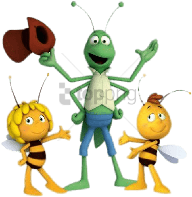 Free Png Download Flip, Willy And Maya Clipart Png - Maya The Bee Png Transparent Png (850x728), Png Download