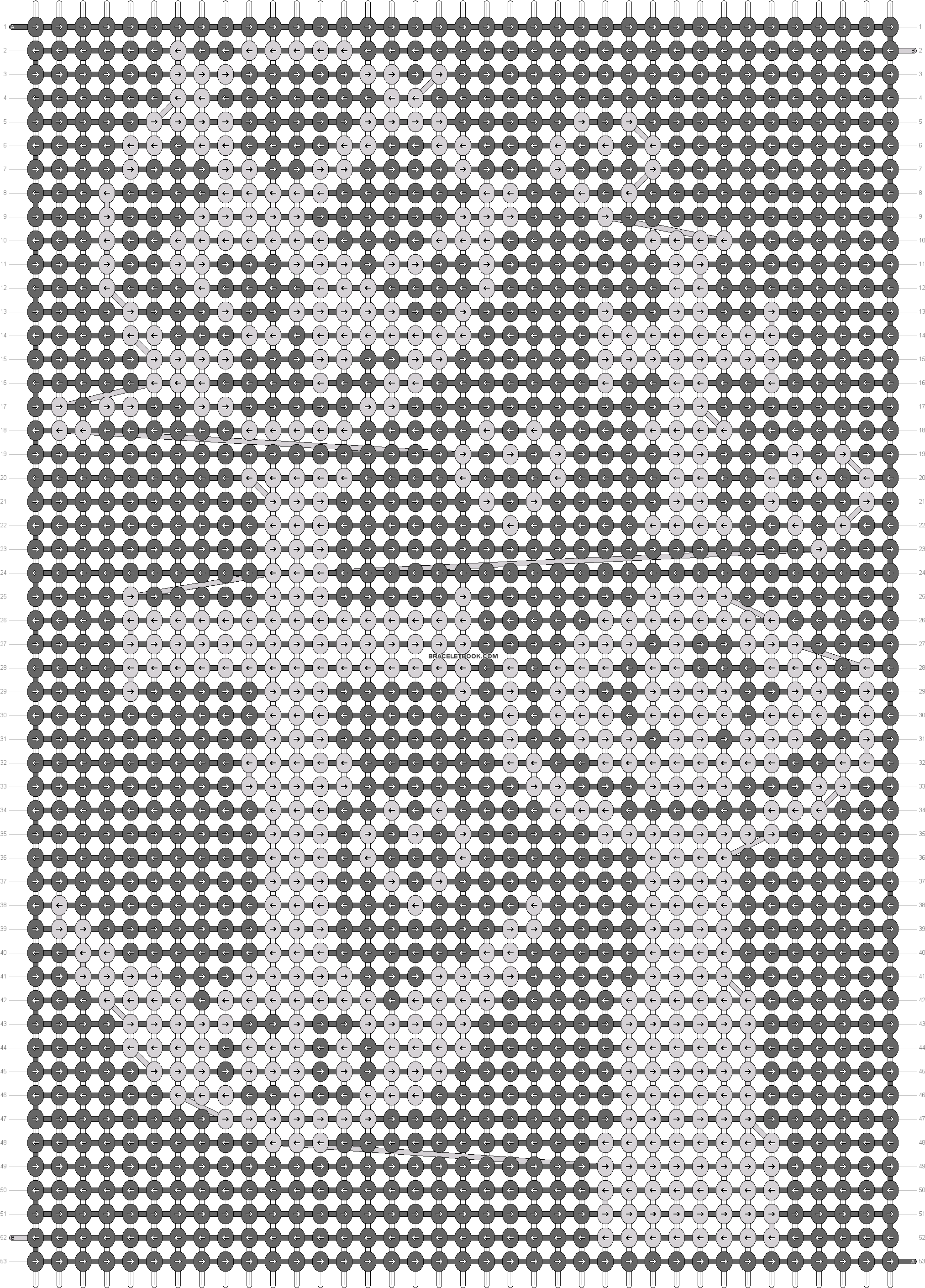 Alpha Pattern - Friendship Bracelet Clipart (2040x2828), Png Download