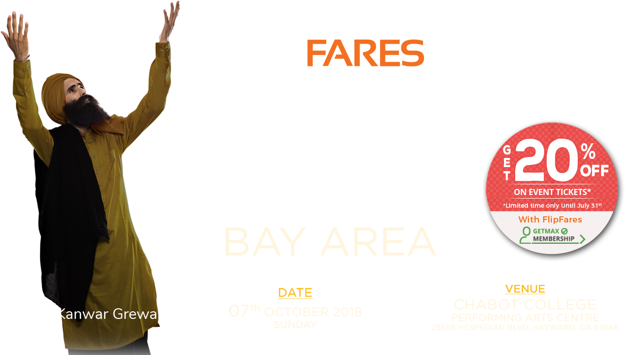 Get 20% Off On Mastana Jogi Returns Kanwar Grewal Concert - Event Clipart (1357x721), Png Download