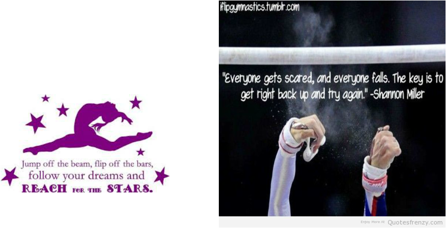 Picture - Jump Off The Beam Flip Off The Bars Follow Your Dreams Clipart (907x463), Png Download