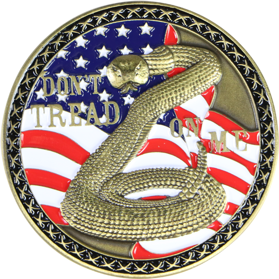 Usmc "don't Tread On Me" Coin - Serpent Clipart (800x800), Png Download