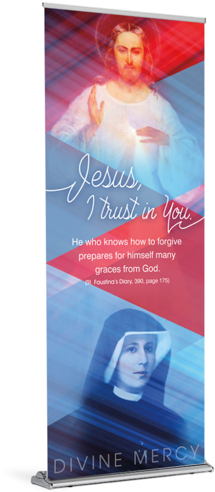 Divine Mercy Grace From God Banner - St Faustina Clipart (1024x1024), Png Download