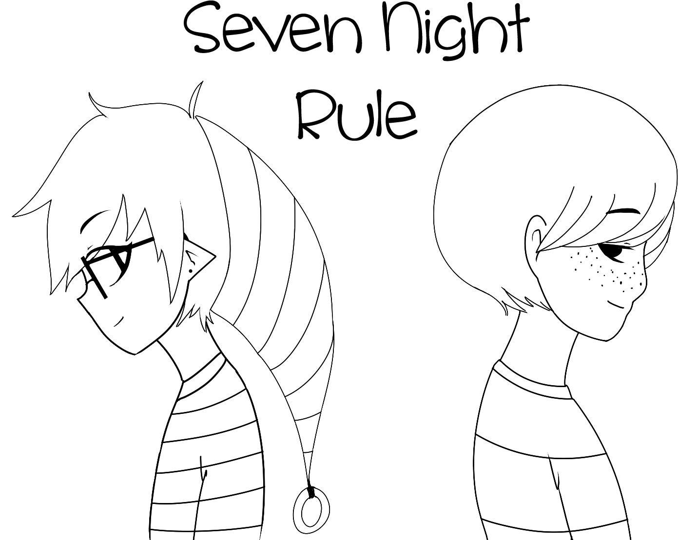 Seven Night Rule - Cartoon Clipart (1600x1200), Png Download