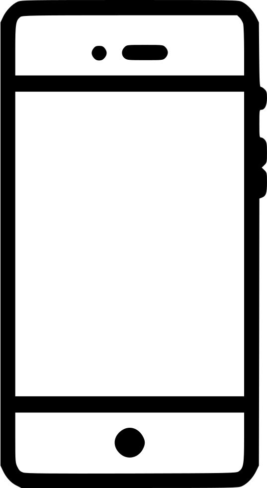 Png File Svg - Mobile Phone Clipart (537x980), Png Download