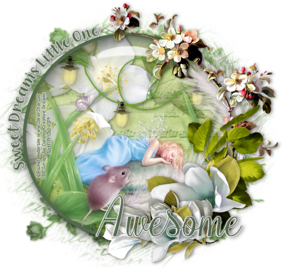 Sweet Dreams Little One Extras Made Using The Art Of - Floral Design Clipart (575x544), Png Download
