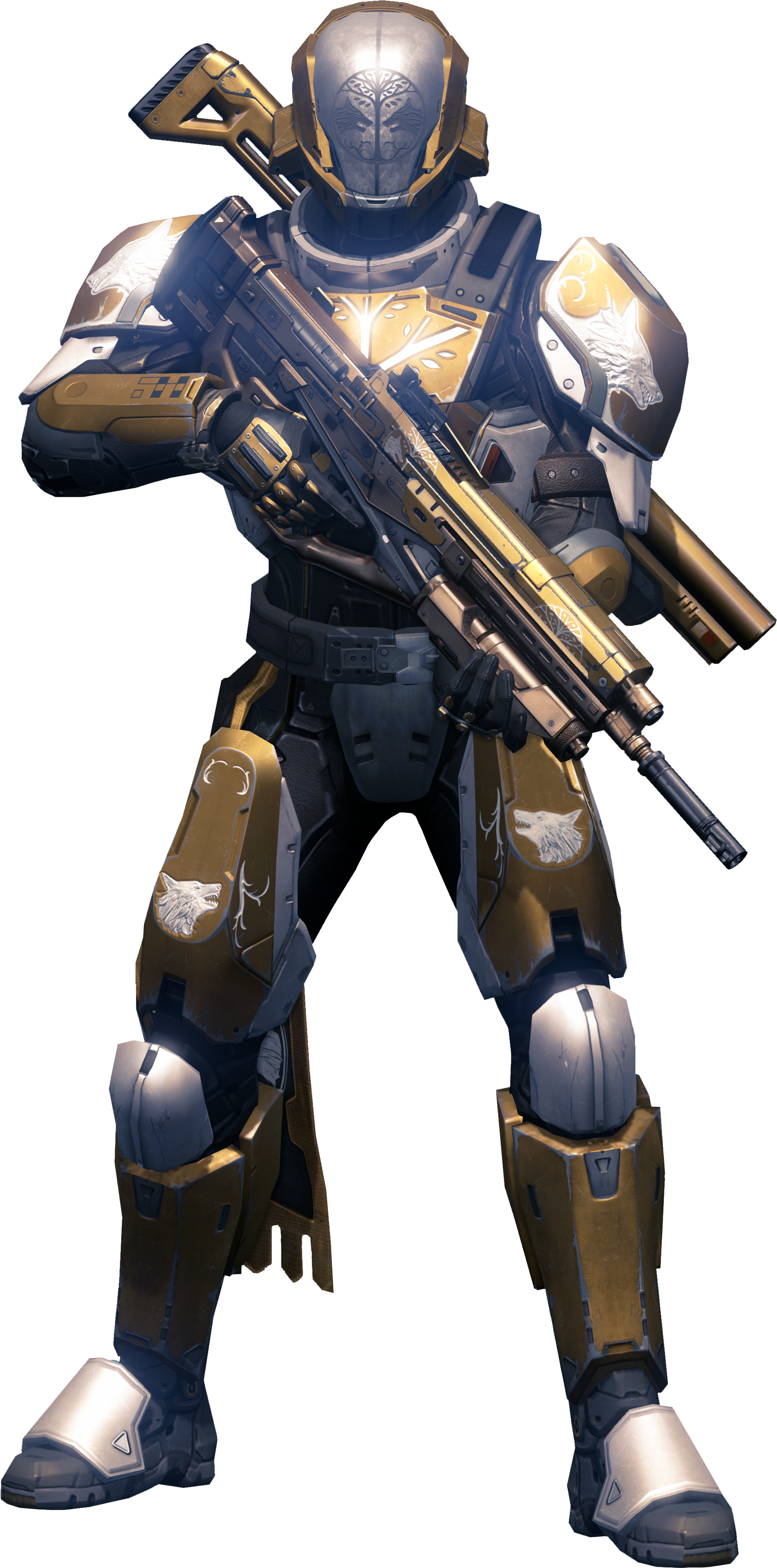 Destiny Titan Armor Iron Banner - Action Figure Clipart (2313x4320), Png Download
