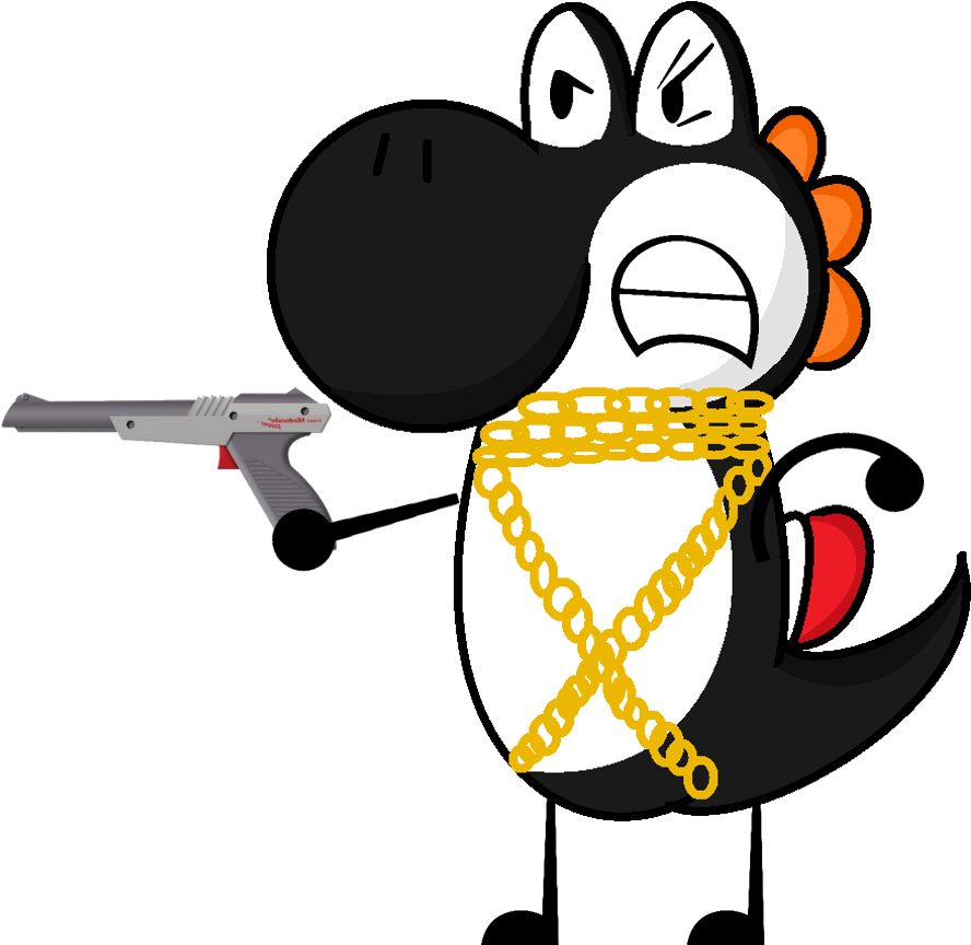 Black Yoshi And The Birds Episode - Black Yoshi Object Treachery Clipart (926x864), Png Download