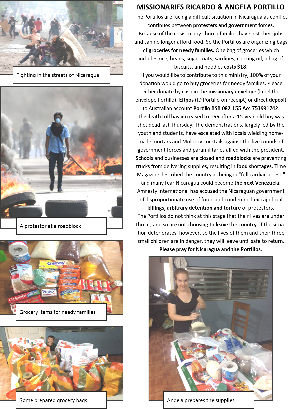 Update On Portillos Missionaries To Nicaragua - Dish Clipart (1158x1641), Png Download