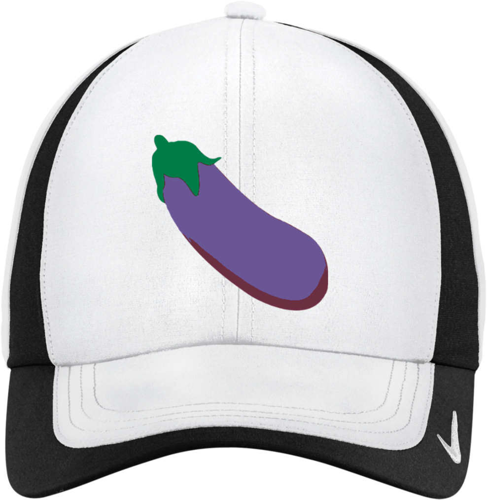 Eggplant Emoji Nike Colorblock Cap - Eggplant Clipart (1024x1024), Png Download