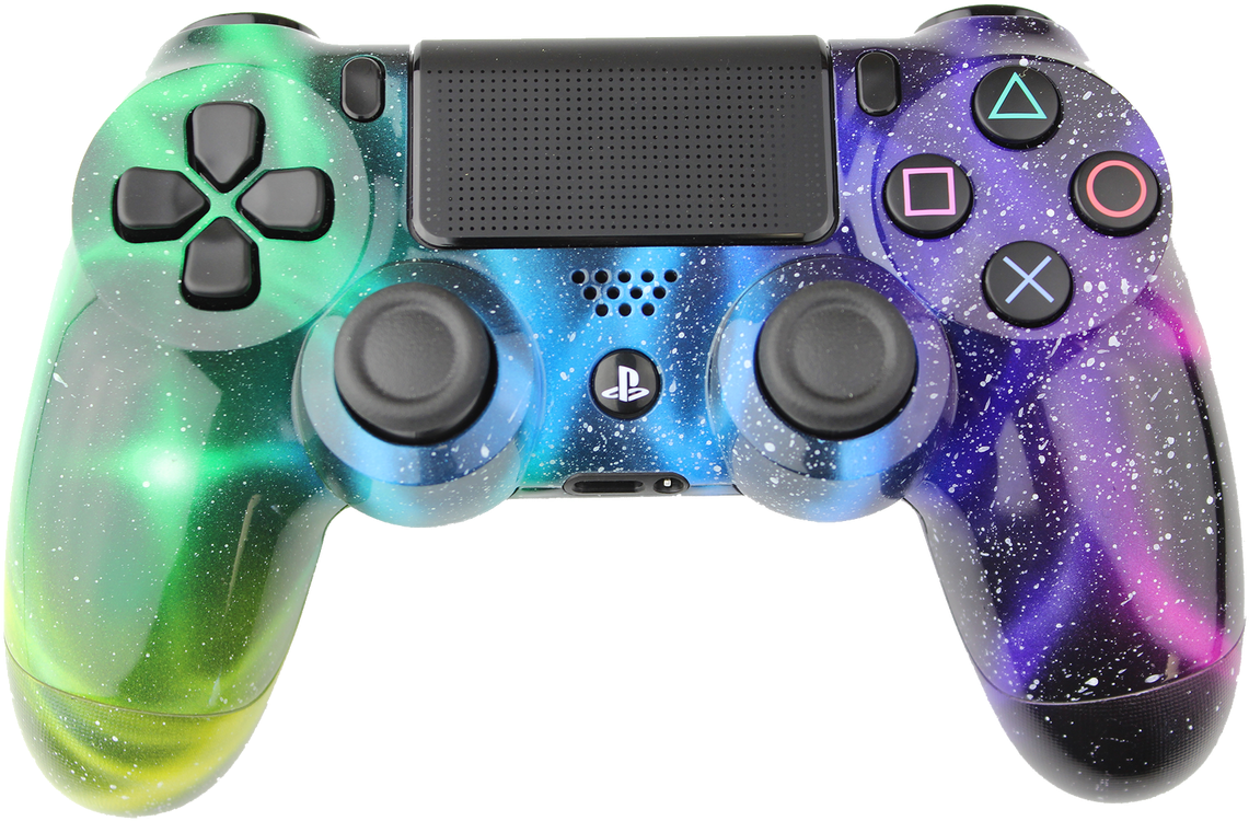 Nebula Galaxy Playstation 4 Controller, $84 - Playstation 4 Controller Galaxy Clipart (1280x1280), Png Download