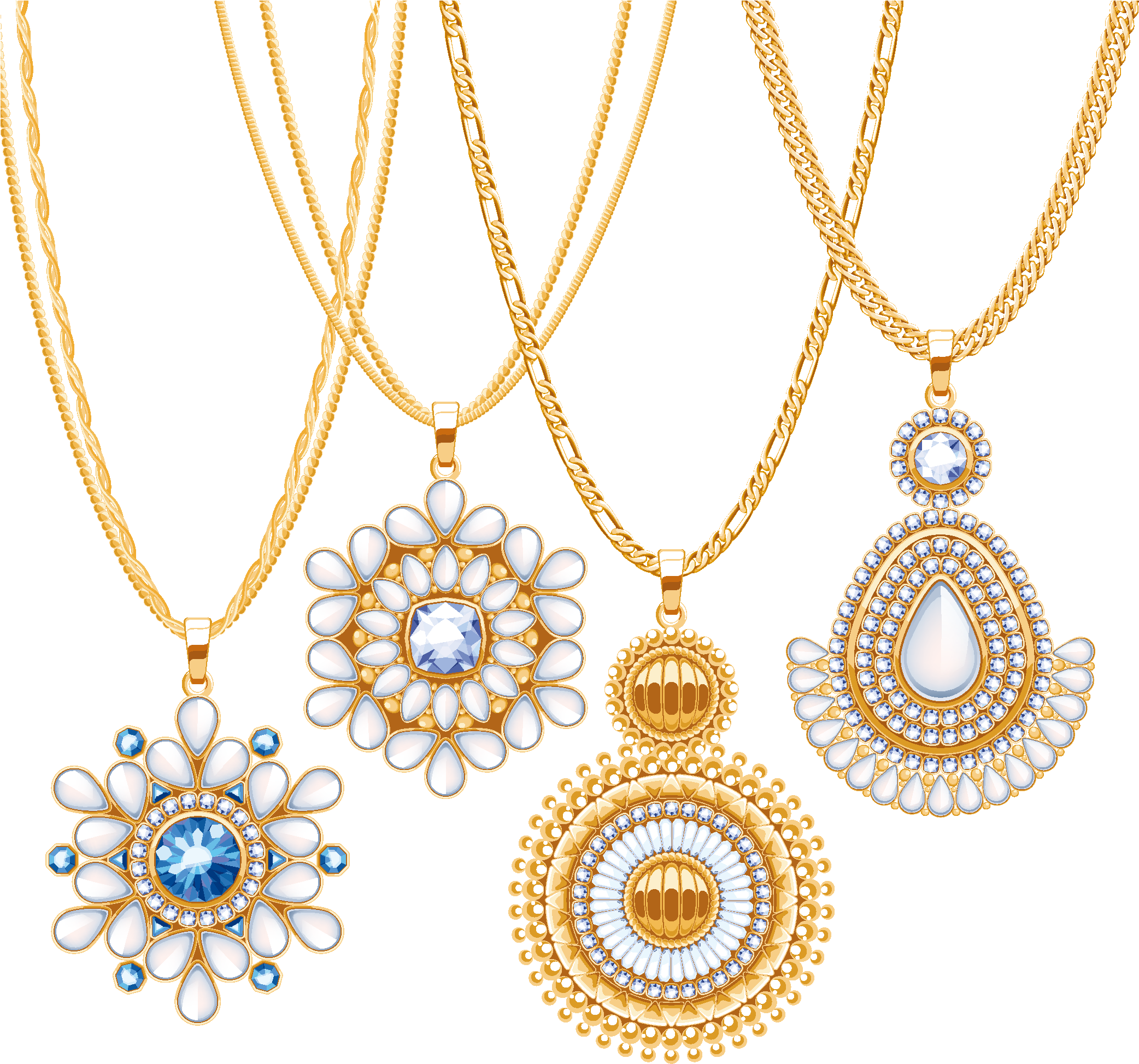Gold Jewellery Png Pic Clipart (2084x1947), Png Download