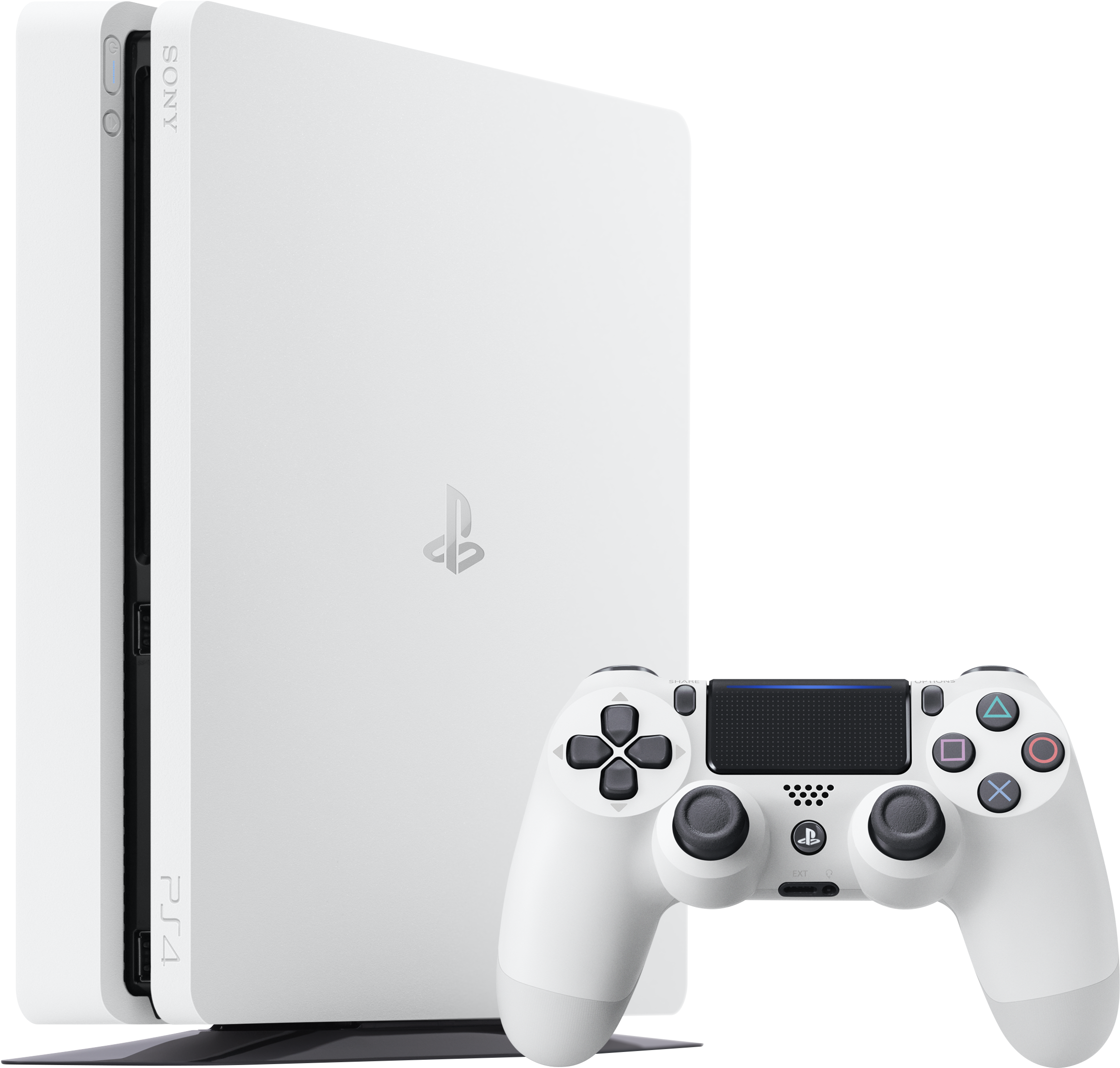 The Ps4 Slim Is Now Available In A Cool Glacier White - Glacier White Ps4 Slim Clipart (4800x3200), Png Download