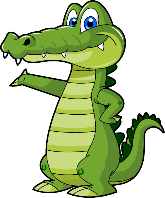 Alligator Clipart Transparent Background - Crocodile Clipart - Png Download (564x677), Png Download