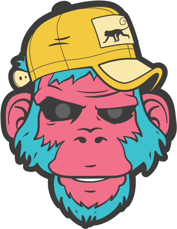 Cool Vector - Cool Monkey Vector Png Clipart (814x1030), Png Download