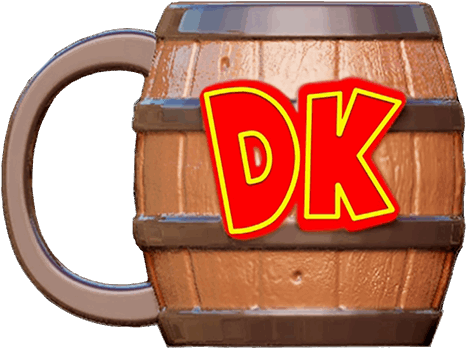 Donkey Kong Barrel Mug Clipart (600x600), Png Download