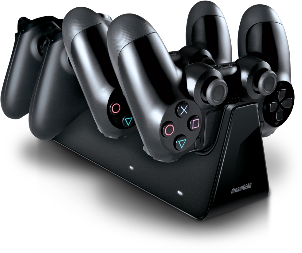 Ps4 Charging Station 4 Controllers Clipart (1000x1000), Png Download
