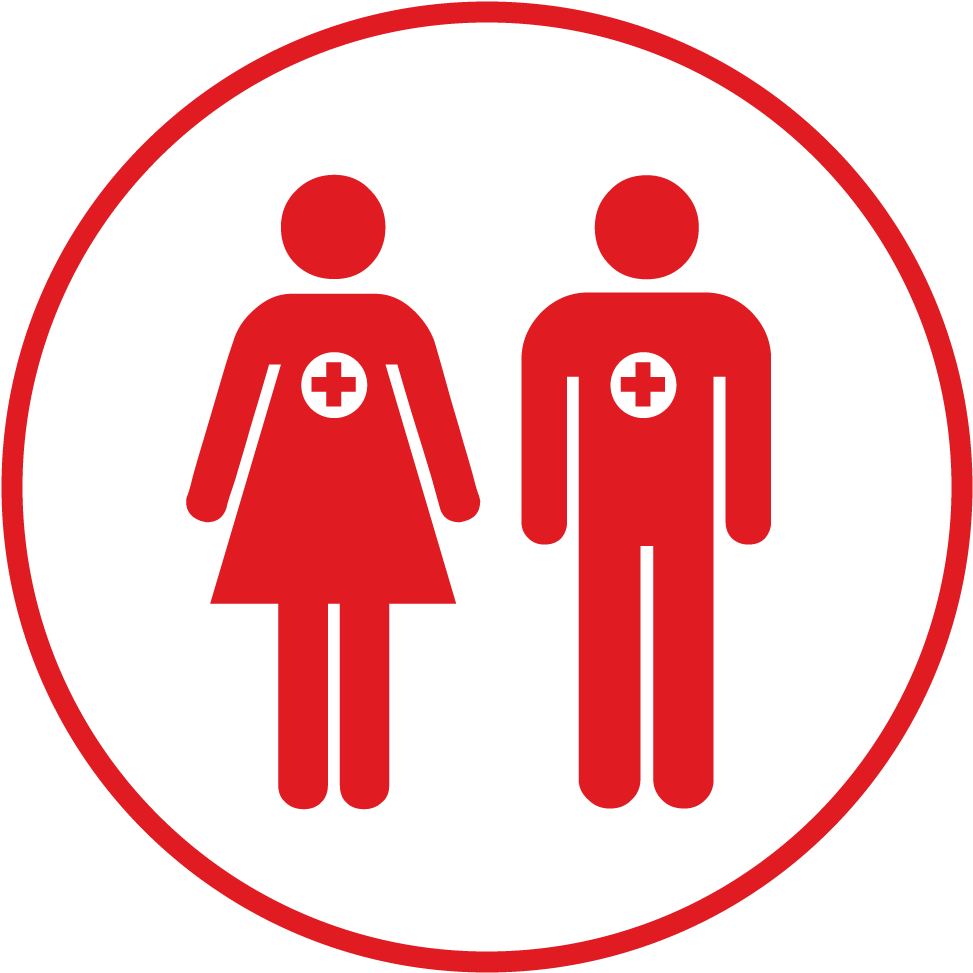 Red Cross Volunteers Needed In Eastern North Carolina - Red Cross Volunteer Icon Clipart (1000x1000), Png Download