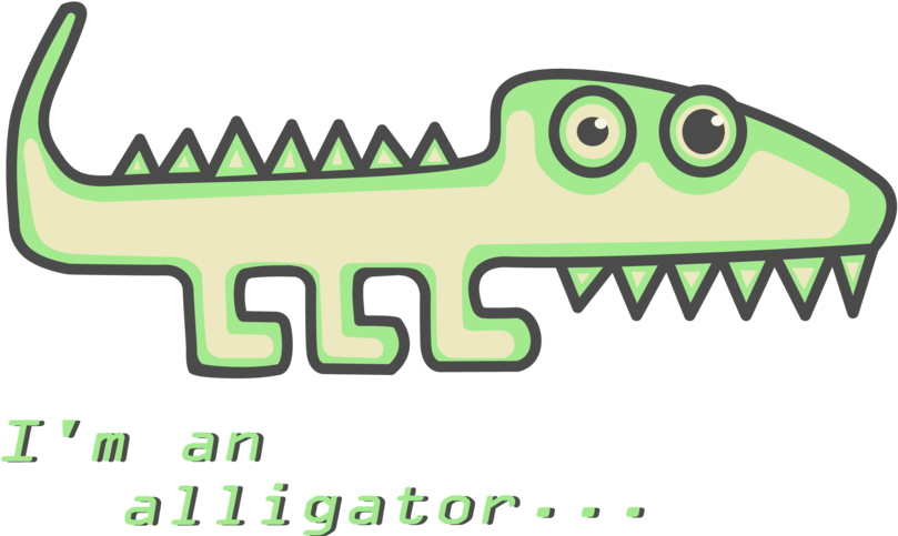 I´m An Alligator , Png Download Clipart (809x483), Png Download