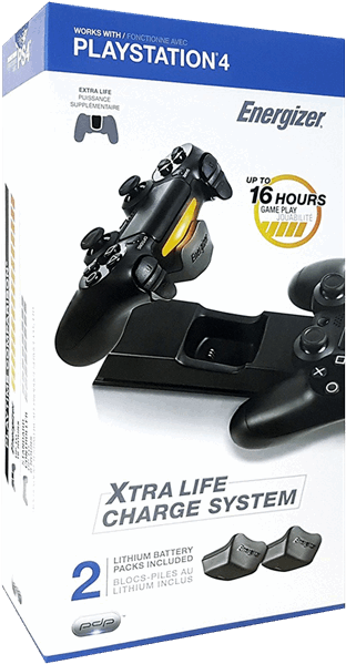 Energizer 2x Extra Life Controller Charging Station Clipart (600x600), Png Download