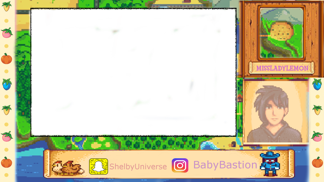 Heres A Stardew Valley Overlay I Just Kind Of Threw - Stardew Valley Twitch Overlay Clipart (1280x720), Png Download
