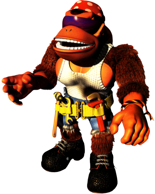 [ Img] - Funky Kong Donkey Kong Country 3 Clipart (527x659), Png Download