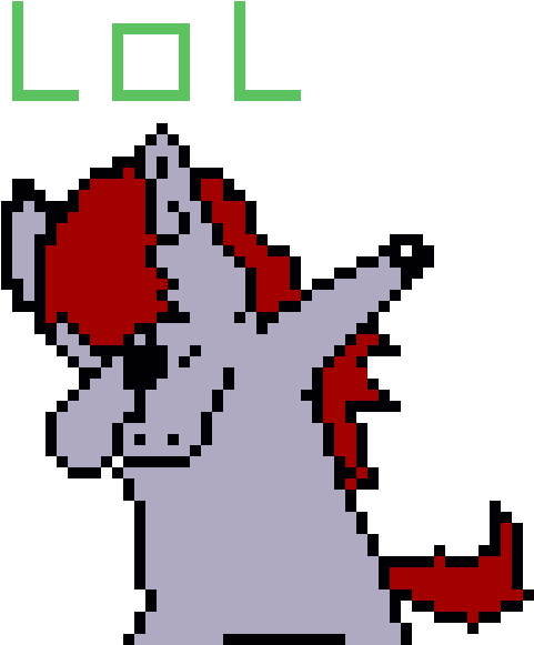 Dab - Model De Pixel Art Licorne Clipart (630x640), Png Download
