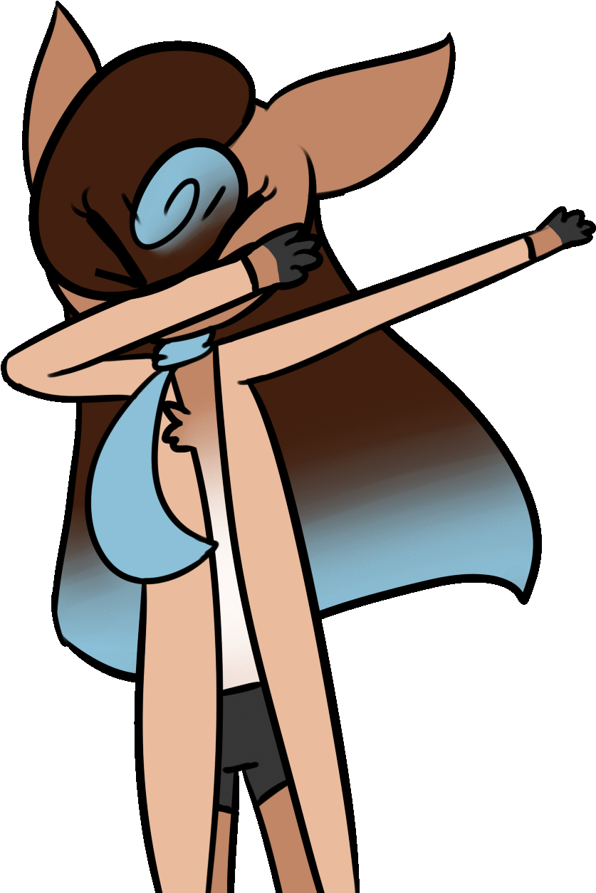 Dab Sticker Source - Furry Dab Gif Clipart (837x1255), Png Download