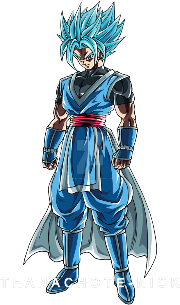 Try Super Saiyan Blue - Saiyan Oc Clipart (752x1063), Png Download
