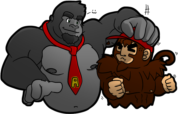 Let's Play Some Donkey Kong Country For Real - Donkey Kong Muscle Clipart (736x480), Png Download