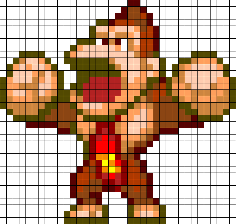 Donkey Kong Perler Bead Pattern / Bead Sprite - Pixel Art Donkey Kong Clipart (778x736), Png Download