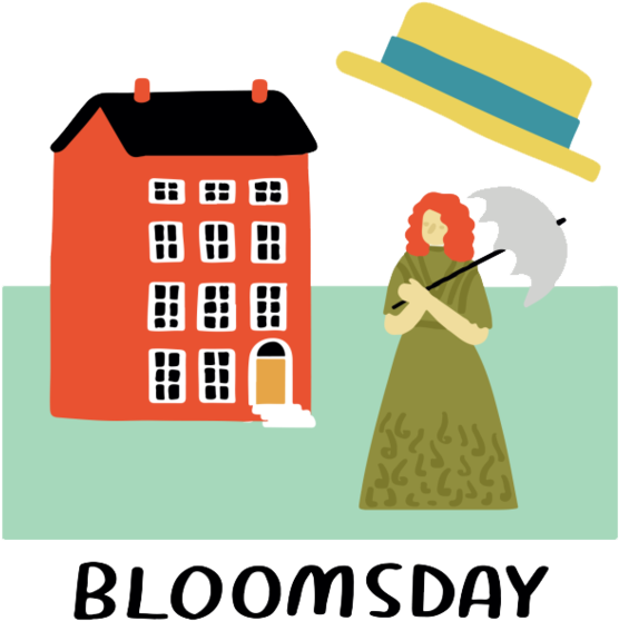 Bloomsday Tour Web Image 2018 - Illustration Clipart (750x645), Png Download