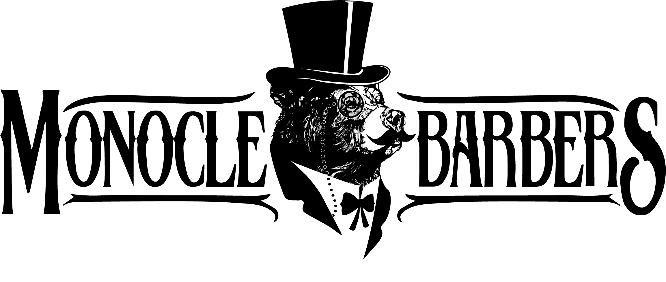 Monocle Barbers - Illustration Clipart (2520x1440), Png Download