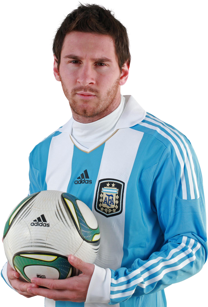 Lionel Messi Football Renders - Argentina National Football Team Clipart (1027x1274), Png Download