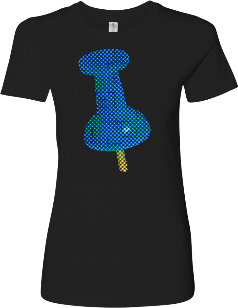 Thumbtack T-shirt - Shirt Clipart (1024x1024), Png Download