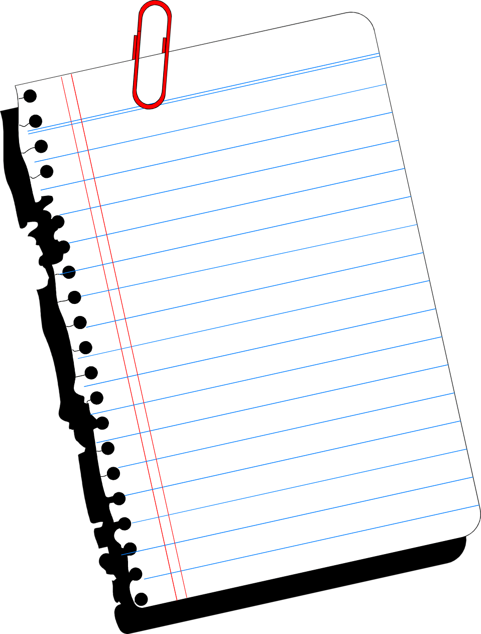 Notepad Transparent Clipart - Notebook Paper Clipart Background - Png Download (958x1262), Png Download