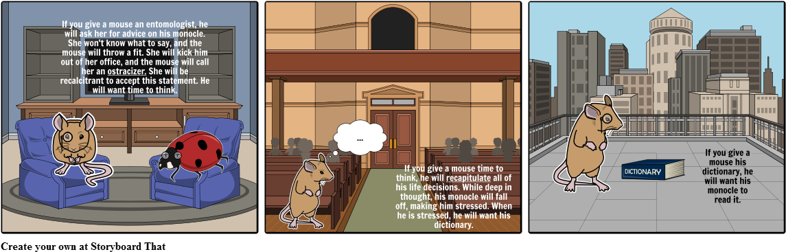 Mouse - King Henry's Great Matter Storyboard Clipart (1164x385), Png Download
