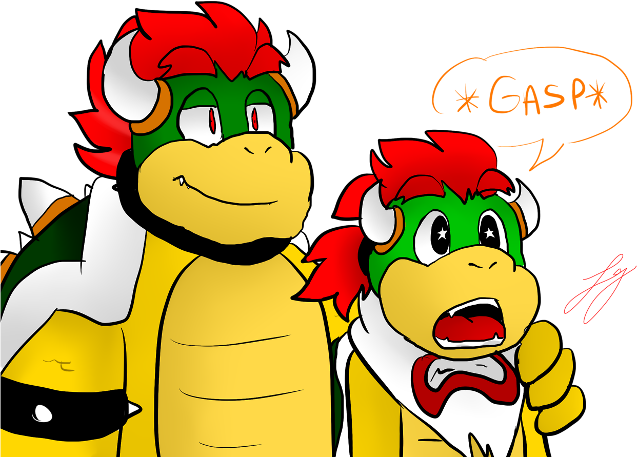 Well Ithink Bowser Gave Jr A Present Bowser Jr Likes Clipart (1242x891), Png Download