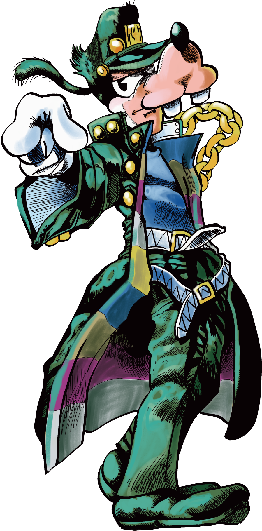 Goofy Jojo's Bizarre Adventure Kkmart - Disney Jojos Bizarre Adventure Clipart (1121x1920), Png Download