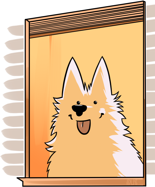 Do Werewolves And Dogs Get Along - Cartoon Clipart (750x750), Png Download
