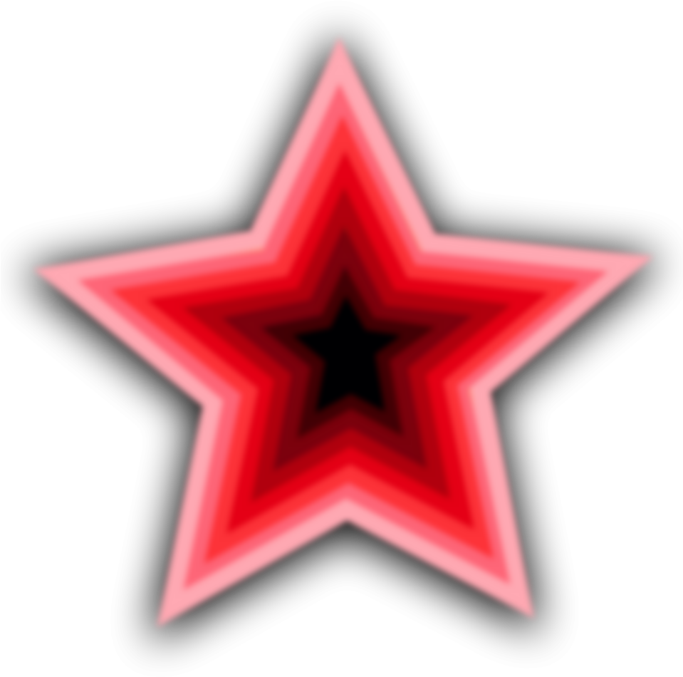 16602 Illustration Of A Red Star Pv Clipart (959x950), Png Download